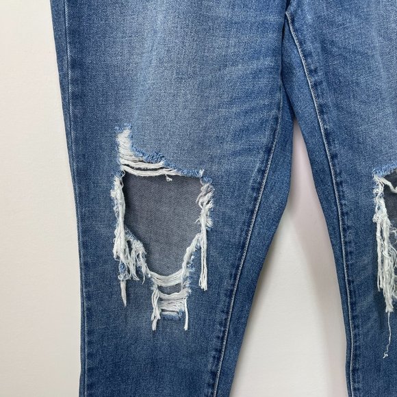 BLANK NYC The Rivington High-Rise Tapered Distressed Jeans sz 31 - Picture 3 of 14